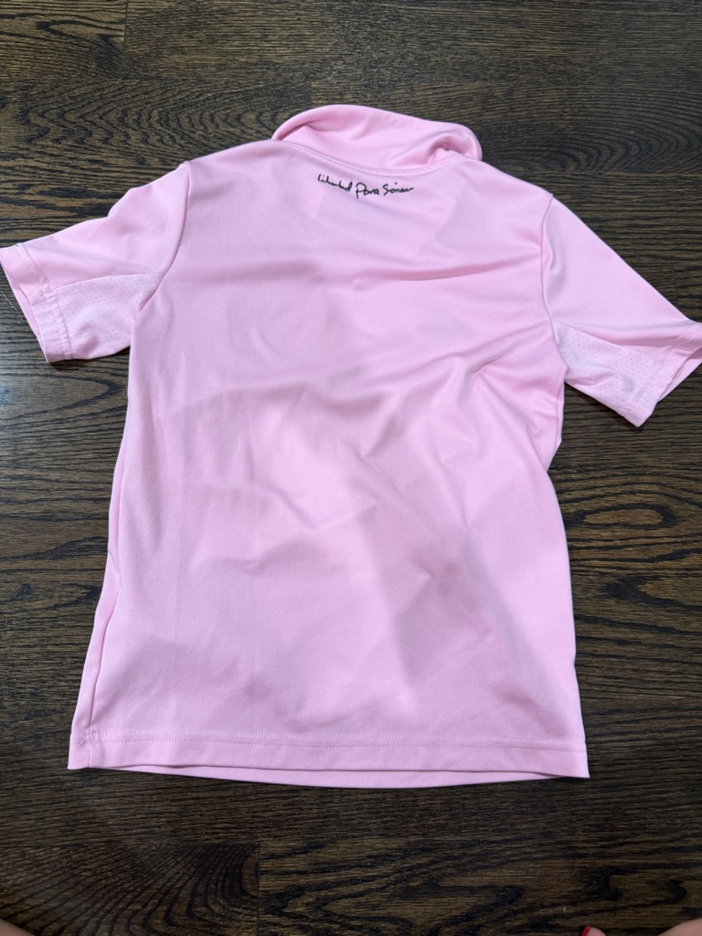 adidas Kids Pink Inter Miami Soccer Jersey with Black Accents - Picture 4 of 4